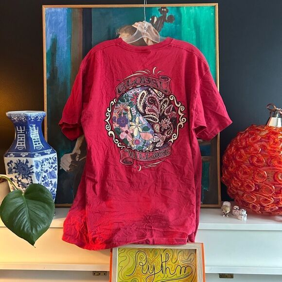Vintage made in USA Global Village tee single stitch - Picture 1 of 16